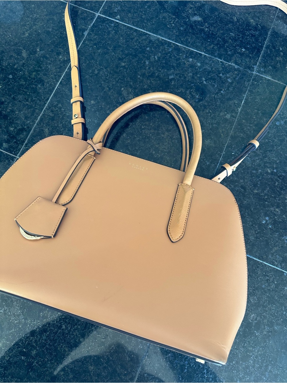RADLEY LONDON Liverpool Street 2.0 Camel/Tan Leather Top-Handle Satchel - Picture 6 of 7